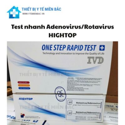Khay Thử Adenovirus Rotavirus HIGHTOP – Tích Hợp Test 2 IN 1 Sàng Lọc Nhanh Tiêu Chảy Do Virus Ở Trẻ Em