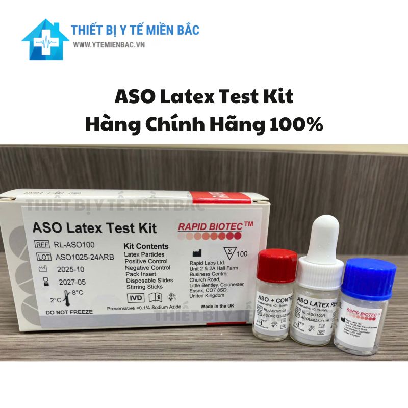 Hóa chất xét nghiệm nhanh ASO Latex Rapid Biotec - UK Hóa chất xét nghiệm nhanh ASO Latex Rapid Biotec - UK