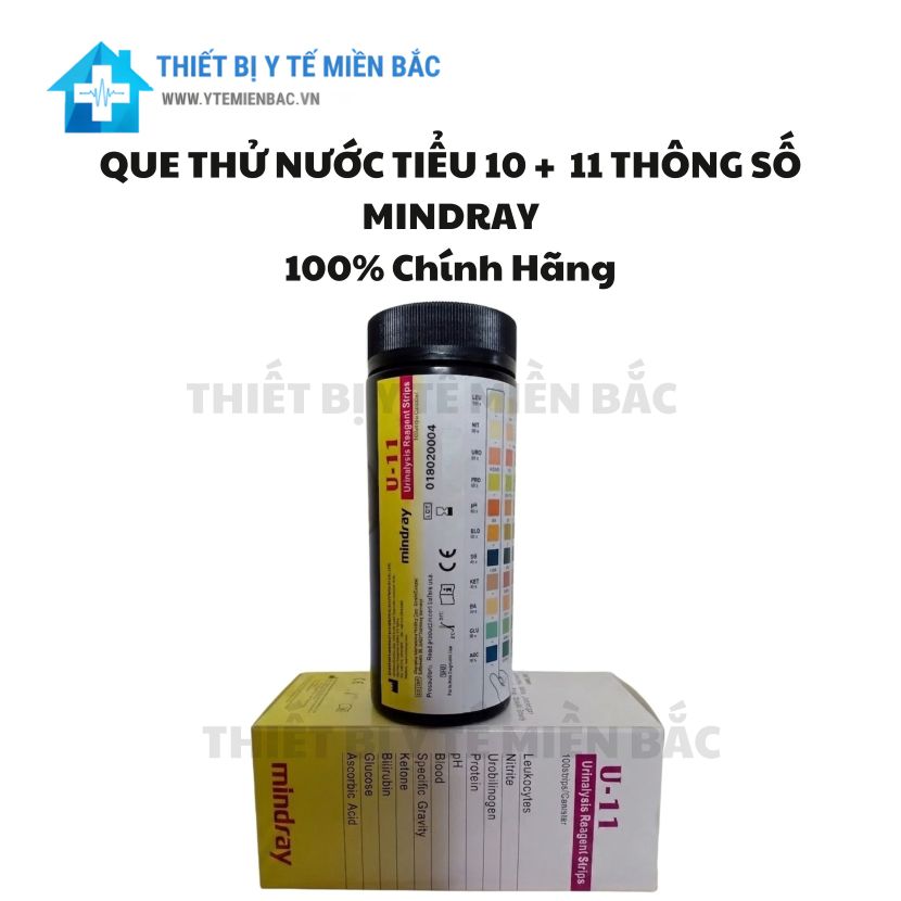 Que Thử Nước Tiểu Đa Thông Số Mindray U-10/U-11 – Tầm Soát Sức Khỏe Trong 15 Phút Que Thử Nước Tiểu Đa Thông Số Mindray U-10/U-11 – Tầm Soát Sức Khỏe Trong 15 Phút