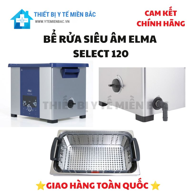 Bể rửa siêu âm Elma Select 120 Dung 12.9L – Làm sạch chuyên sâu Bể rửa siêu âm Elma Select 120 Dung 12.9L – Làm sạch chuyên sâu