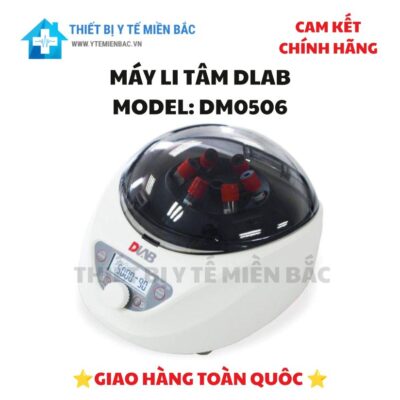 Máy ly tâm 6 ống DLAB DM0506 – Rotor 6 vị trí, vận hành linh hoạt