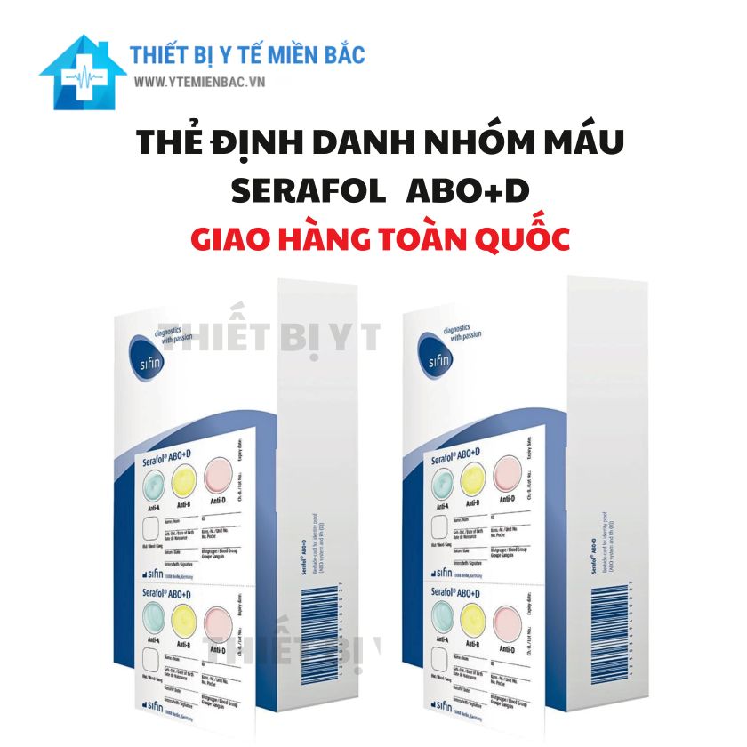 Thẻ test nhóm máu ABO Serafol – Kiểm tra nhanh chóng trước truyền máu Thẻ test nhóm máu ABO Serafol – Kiểm tra nhanh chóng trước truyền máu