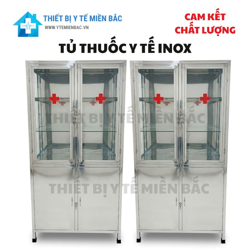 Tủ đựng vật tư y tế inox – Thiết kế chuyên dụng, dễ phân loại vật tư y tế